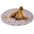 SincoPet Washable Dog Pee Pads with Puppy Grooming Gloves,Puppy Pads,Reusable Pet Training Pads,Large ,Waterproof Pet Pads for Dog Bed Mat,Super Absorbing Whelping Pads,48 Round Inch (Pack of 2) - size: 48 Round Inch (Pack of 2)