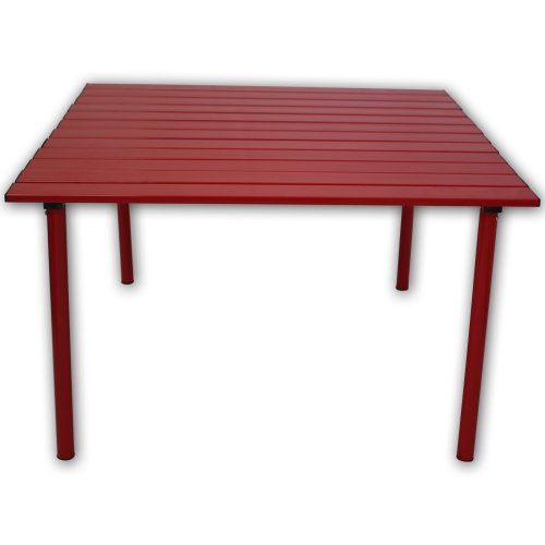 A2716R Low Aluminum Portable Table in a Bag, Red - color: Red
