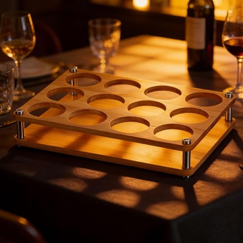 Glass Holder, Wine Drinks Cup Storage Carrier, Drink Cup Storage Holder, Glasses Organizer, L 12 Hole - color: L 12 Hole