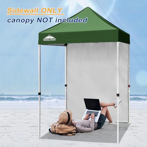 EAGLE PEAK Canopy Sidewall for 5x5 Pop Up Canopy Frame, Single Side Wall Panel Only (Fits 5x5 Straight Leg Frame, Canopy Top or Frame NOT Included), Green - color: Green