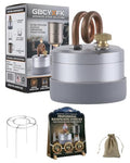 Mini Alcohol Burner Gas Stove Camping Cooking High Power Portable Mini Outdoor Spirit Burner Alcohol Stove Kit with Stable Stand Upgrade Lightweight Strong Compact Backpacking Travel Hiking - color: Silver a