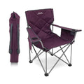 ALPS Mountaineering King Kong Camping Chairs for Adults with Mesh Cup Holders and Pockets, Built Durable and Reliable with Compact Foldable Steel Frame - color: Eggplant