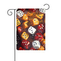 games dice set Printing Garden Flags 12x18in for Yard Decoration with 3cm Pole Position Width (Flag Only, No Flagpole Included)