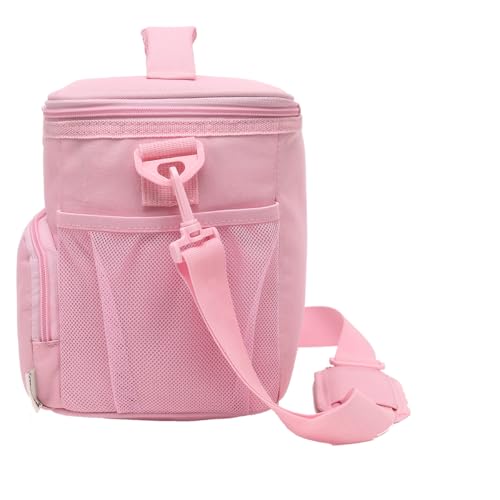 GYEUKHAM Insulated Lunch Bag for Adult/Women/Men, Reusable Large Lunch Box Cooler Soft Leakproof Tote, Thermal Meal Prep Lunch Pail with Adjustable Shoulder Strap for Picnic/Travel/Office,Pink - color: Pink