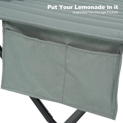 GAFETE 2 Person Hammock with Stand for Outside, Heavy Duty Steel Stand, Double 55inch Hammocks, Large Removable Pillow, Storage Bags, Max 475 lbs Capacity (Mist Green) - color: Mist Green