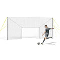 3-in-1 Soccer Goal with Rebounder & Backstop Net, Soccer Training Equipment for Backyard, Soccer Rebounder for Shooting, Passing & Ball Control, Kids & Youth - style: Standard