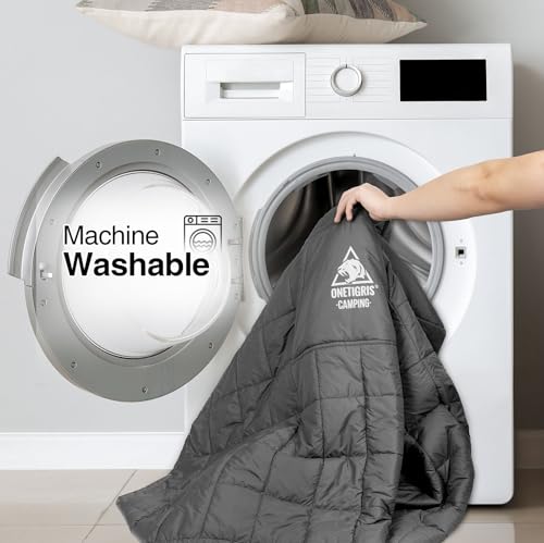 ONETIGRIS Camping Blanket Poncho with with Recycled Synthetic Insulation,Wearable Hoodie Blanket | Ultralight Water-Resistant Warm Camping Blanket for Outdoor, Hiking, Stadium - color: 2pcs-grey
