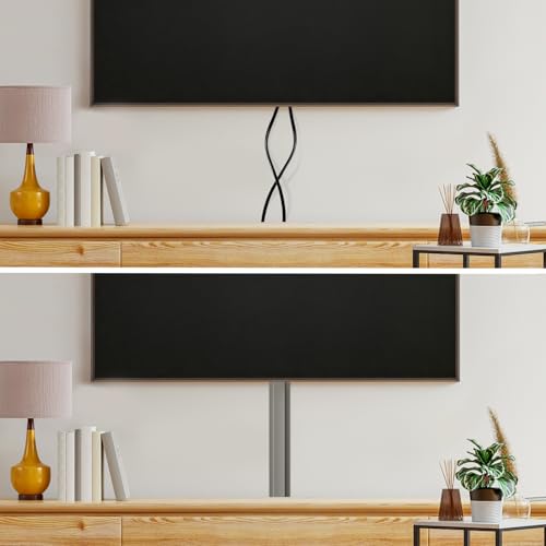 Rubber Bond TV Cord Hider Cable Protector - Strong Self Adhesive Wall Cord Cover Cable Hider - Low Profile Cable Management Wall Cord Concealer Cable Raceway - color: Grey, size: 8 Feet, style: 1-2 Cords