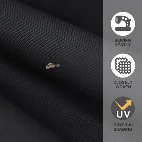 10ft Patio Umbrella Replacement Canopy 8 Ribs, Waterproof & Fade Resistant Market Umbrella Cover, Thickened Polyester Fabric for Backyard, Garden and Pool (Canopy Only) (Black) - color: Black
