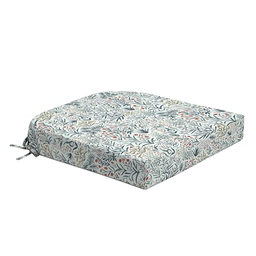 Arden Foam Outdoor Round Back Seat Cushion Kit, 20 x 19, Made with ProFoam, Rain-Proof, Fade Resistant, Pistachio Botanical - color: Pistachio Botanical, style: 20 x 19 Foam Rounded Back Seat Cushion
