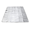 Wind Tour Outdoor Double-Sided Moisture-Proof Aluminum Foil Foam Pad Waterproof and Insulating Foil Mat Picnic Mat Camping Mat for Beach Tent and Camping - size: 76.8" x 76.8"