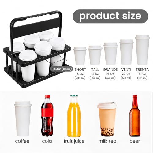 Cooler Insulated Food Delivery Bag & Drink Carrier with Hard Bottom, XXX-Large Pizza Bags for Commercial Food Delivery, Grocery Catering Travel Thermal Frozen Carrier, Cold Warmer Accessories - color: Black Bag with Drink Carrier, size: 23" x 14" x 15"