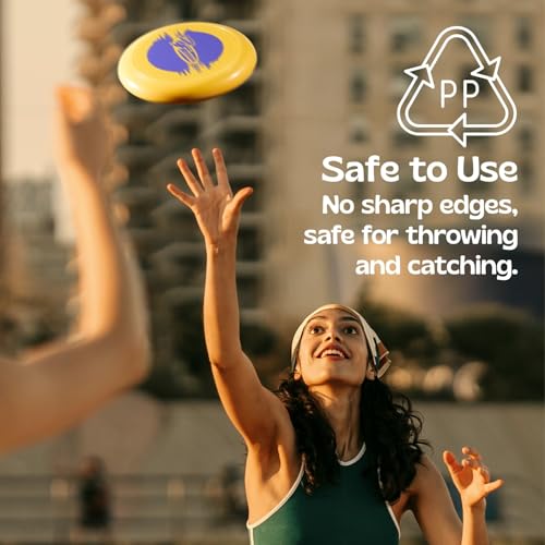 Frisbee Cool Flyer Flying Disc, 9.95 Inch Lightweight Toy Outdoor Beach Park Backyard Game - 130g