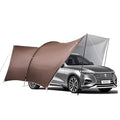 BISINNA Camping Tarp 18x13ft Car Awning Waterproof Hammock Rain Fly Sun Shade Rain Protection Canopy for Outdoor Beach Picnic - color: Brown