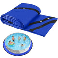 12FT Round Pool Liner Pad for Above Ground Pools, 165 GSM Thickened Puncture-Resistant Under Mat (13FT Actual), Heavy-Duty Underlayment with Metal Grommets - size: R12FT