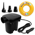 Newpol Inflatable Bed Pump, Electric Air Pump with Free Swimming Ring for Air Mattress Beds, Inflatable Swimming Pools, Swimming Rings - size: 12V car plug