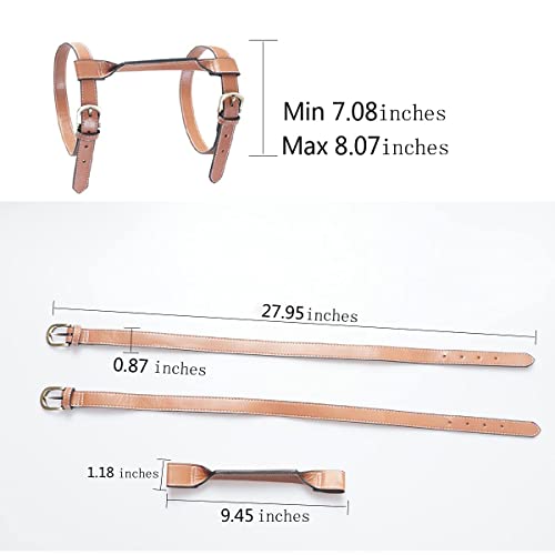 PU Leather Handle Outdoor Picnic Blanket Carry Strap Camping Travel Rug Carrier Blanket Motorcycle Bedroll Straps (Dark Brown) - color: Dark Brown