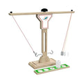 Wild Sports NFL Miami Dolphins Wooden Ring Swing Battle - Head-to-Head Ring Toss Hook & Ring Game for NFL Fans