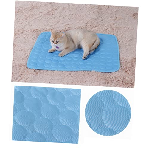 BESPORTBLE Pet Cooling Mat Comfortable Heat Dissipation Pad for Dogs and Cats Soft and Breathable Design for Cozy Rest for Home Use - size: 100*70*0.3cm