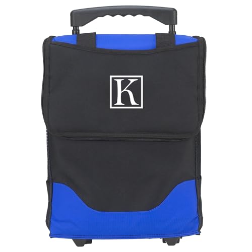 Picnic at Ascot Personalized Monogrammed 32 Can Collapsible Rolling Insulated Cooler- Designed & Quality Approved in The USA - style: Letter - K