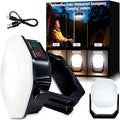 RadiantFlux LED Camping Lantern, 6600mAh 4000LM,Rechargeable and Solar Light,IP65 Tent Light with 3 Light Modes,Mechanical Aesthetic Feel,10-Hours , Portable Lantern Flashlight, Emergency Light