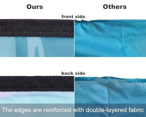 WIWIGO Beach Blanket Waterproof Sandproof Beach Mat 79" X 83"/10'x9'for 2-8 Adults Quick Drying Outdoor Picnic Mat Beach Accessories for Travel, Camping, Hiking - color: Blue, size: 79" X 108"（1-6person）