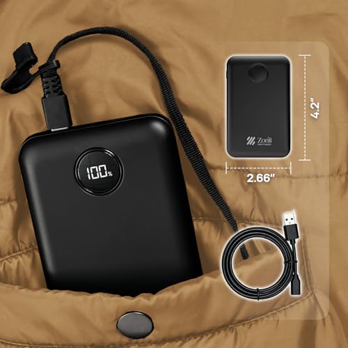 ZonLi Heated Blanket, Electric Portable Cordless Heated Wearable Blankets Battery Operated Heated Throw Blanket, Rechargeable Power Bank for Home, Office, Living Room, Camping, Travel - color: Khaki-1
