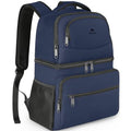 MATEIN Cooler Backpack, 26 Cans Insulated Lunch Backpack for Men Women, Leakproof Double Layer Lunch Cooler Bag Lightweight Soft Lunch Backpack with Cooler Compartment, Beach Camping Hiking Beer Gifts - color: Blue, size: 26 Cans