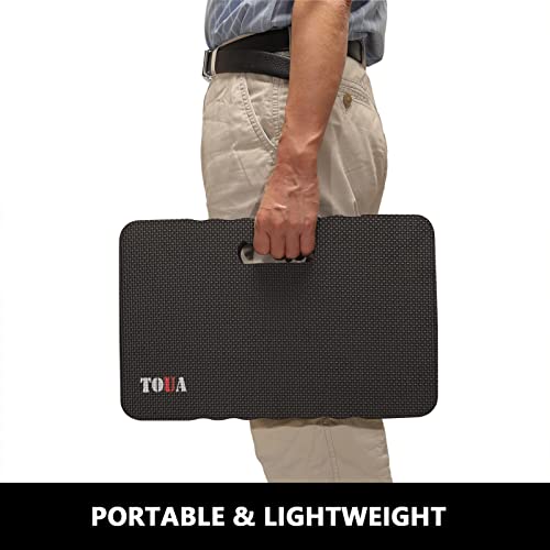Large Kneeling Pad, High Density Foam Support Knee with Thick Kneeling Mat 17.8"x11"x1.5", Kneeler Pads for Work Gardening, Baby Bath, Yoga, Pray, Exercise, Fitness, 1 Pack - color: Black, size: Large - 1 Pack