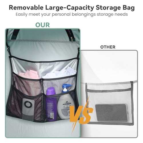 Pop Up Camping Shower Tent, Portable Dressing Changing Tent Outdoor with Carry Bag for Beach & Hiking, 75” x 48”x 48”
