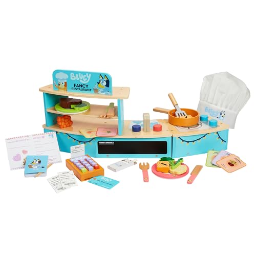 Table Top Bluey Restaurant Set, Cooking Set for Kids w/Utensils for Pretend Play and Family Fun, Restaurant Play Set - style: Tabletop Restaurant