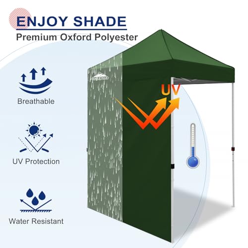 EAGLE PEAK Canopy Sidewall for 5x5 Pop Up Canopy Frame, Single Side Wall Panel Only (Fits 5x5 Straight Leg Frame, Canopy Top or Frame NOT Included), Green - color: Green