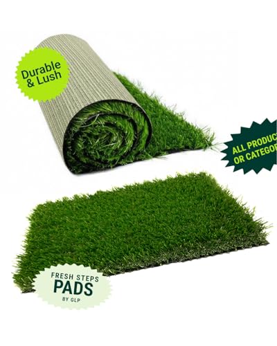 Artificial Grass Dog Potty Grass Pad Replacement (4-Pack) – 20x25” Reusable Dog Grass Pads for Indoor Potty Training, Balcony & Apartment Use