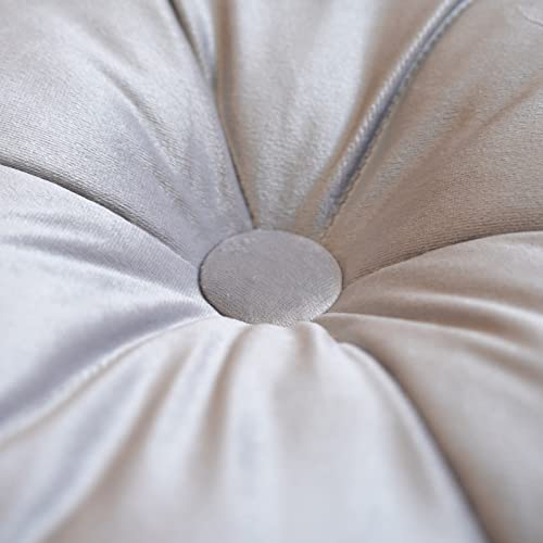 ARTMAGIC Flower Shaped Velvet Decorative Throw Pillow Cushion Ultra Soft Cute Floor Pillow for Couch Bed Sofa (Light Grey) - color: Light Grey