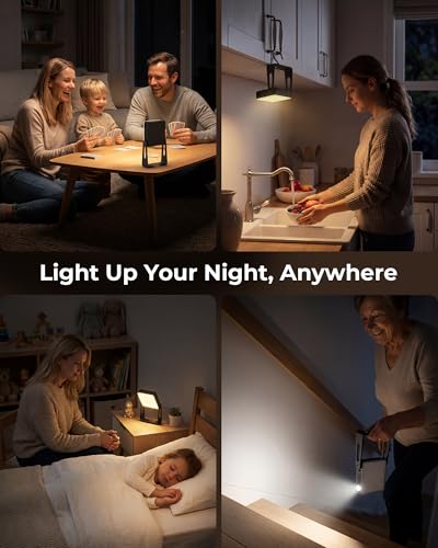 3 Pack Portable Camping Lantern, 4000mAh Dimmable LED Camping Light Flashlight with 360° Stand, 3 Color Modes, Rechargeable Lamp for Power Cuts, 2-in-1 Emergency Lamps Lanterns for Home Power Outages - color: Black-3P
