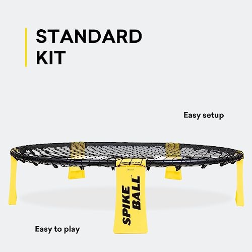 Spikeball The Original Kit 1-Ball Game Set - Outdoor, Yard & Camping Games - Includes Ball, Net, Drawstring Bag & Rulebook Set