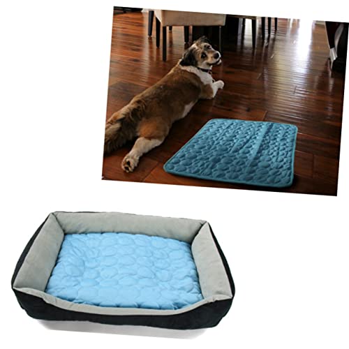 BESPORTBLE House 62x50cm Pet Cool Mat Summer Cooling Beds Soft Material Breathable Heat Dissipation Pad for Dogs Cats - size: 62*50*0.3cm