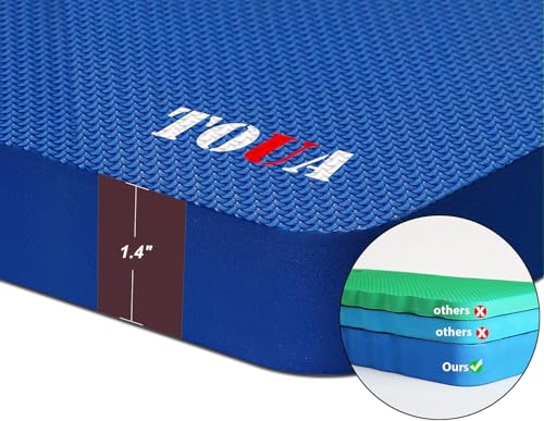 Kneeling Pad Thick Extra Large High Density Foam Comfort Kneeling Pad for Work Gardening Yoga Exercise Garden Knee Pad, 1 Pack - color: Blue, size: Large - 1 Pack