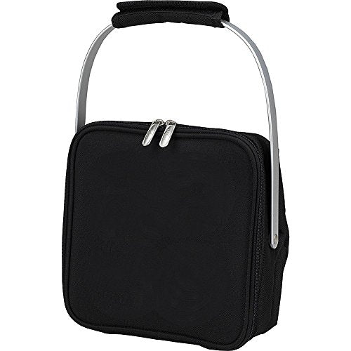 Picnic at Ascot Personalized Monogrammed 4 Bottle Insulated Wine Tote- Collapsible Multi Purpose Cooler - style: Letter - R