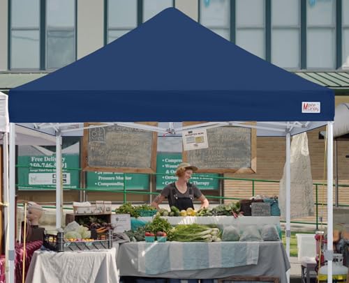 MASTERCANOPY Pop Up Canopy Tent Commercial Grade 10x10 Instant Shelter (Navy Blue) - color: Navy Blue, size: 10x10