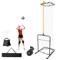 Volleyball Setter Training Equipment 8 Adjustable Heights,Sturdy and Durable 130inch Volleyball Setter Training Net 6 Adjustable Angles for Indoor and Outdoor Training - color: Yellow