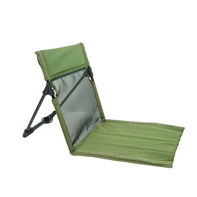 Breathable Mesh Back Folding backrest,Ultralight Aluminum Alloy Camp Seat with Ventilated Backrest, Portable Outdoor Chair for Beach, Park,Lawn,Hiking and Travel