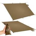 onewind Tent Footprint, Ultralight Camping Tarp Tent 4000mm Waterproof Rate PU Coating, 98" *55" Small Tarp Ground Sheet for Backpacking Hiking Camping Picnic, Brown - color: Brown-large, size: 98" x 55"
