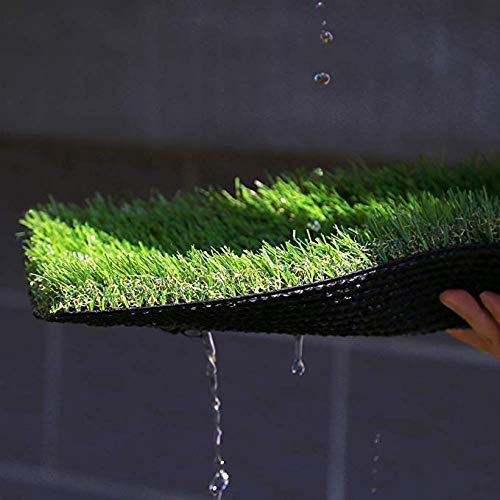 Premium Artificial Grass, Drainage Mat, 6.5' x 10' Artificial Turf for Dogs, Cats, Pets, Turf Realistic Indoor/Outdoor for Garden, Patio (65 sq ft) - 2 Pack - size: 6.5ft*10ft