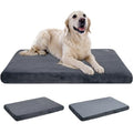 EMPSIGN Stylish Dog Bed Mat Dog Crate Pad Mattress Reversible (Cool & Warm), Water Proof Linings, Removable Machine Washable Cover, Firm Support Pet Crate Bed for Small to XX-Large Dogs, Grey - size: XXL(47"*29"*3")