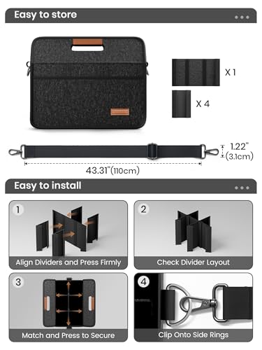 Fluxynara 6-Cup Reusable Felt Drink Carrier with Handle and Adjustable Shoulder Strap, Drink Holder for Car, Multi-Cup Drink Carrier Bag for Delivery, Travel, Picnics (Charcoal Gray) - color: Charcoal Gray, size: 6 Cups