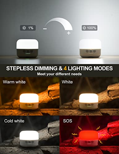 ZMNT LED Camping Lantern Rechargeable 1000LM, Up to 300H Running Time Camping Tent Light, 6700mAh Emergency Light for Hurricane, Power Outages, Home, Hiking, Water-Resistant - style: White
