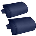 Zero Gravity Chair Set of 2 Replacement Pillow Headrest with Elastic Band, Universal Soft Removable Padded Cushion Head Pillow for Zero Gravity Lounge Chair, Folding Patio Lawn Recliner Chairs, Blue - color: Blue, size: 2 Pack
