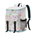 DYSHAYEN Cooler Backpack,Lightweight Backpack Cooler Insulated Leak Proof,30 Cans Soft Cooler Bag for Beach,Camping,Beach,Picnic,Lunch - color: Flower