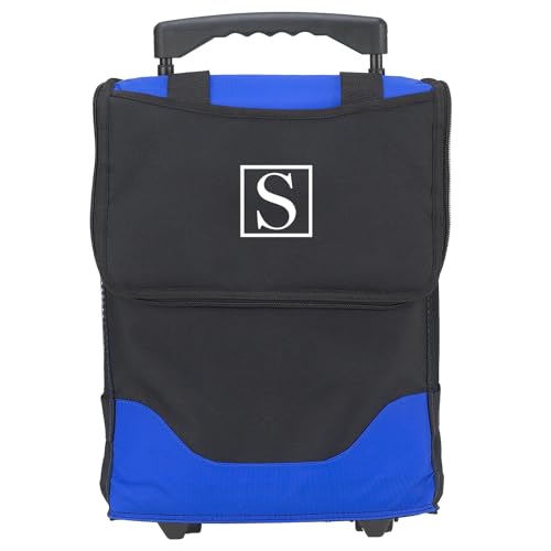 Picnic at Ascot Personalized Monogrammed 32 Can Collapsible Rolling Insulated Cooler- Designed & Quality Approved in The USA - style: Letter - S